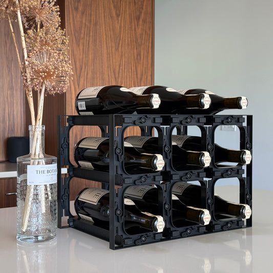 Modular Wine Rack System 6+ Bottles Kit